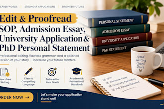 edit or create best statement of purpose, personal statement, motivation letter