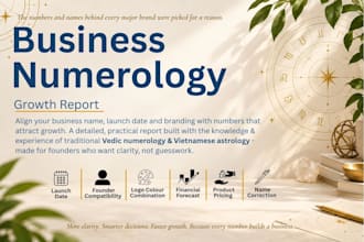do business numerology for your success