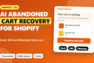recover abandoned carts for your shopify store with ai
