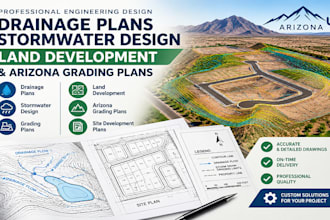 design arizona grading plans, drainage plans, stormwater, and land development