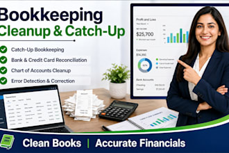 do quickbooks cleanup and catchup bookkeeping