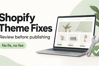 fix small shopify theme and settings issues