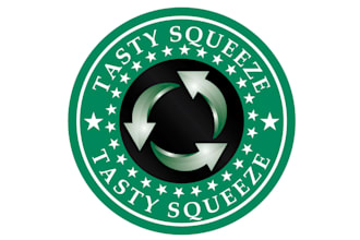 make energetic logo for squeezable snacks food brand