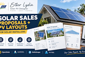 create solar sales proposals and pv layouts for solar installers