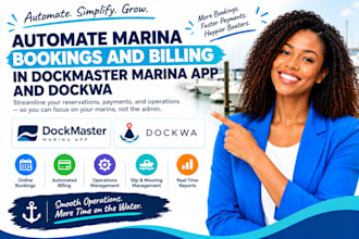 automate marina bookings and billing in dockmaster marina app and dockwa