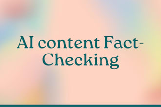 review edit and fact check ai generated technical content