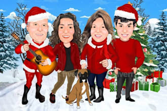 design personalized christmas cards with festive artwork