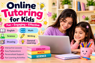 provide fun and engaging online tuition for kids