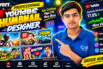 design eye catching youtube thumbnails to boost clicks