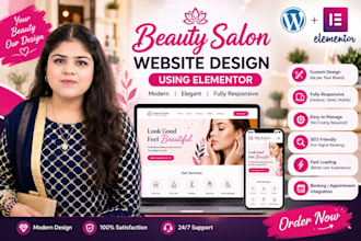 design a luxury beauty salon spa and makeup artist website
