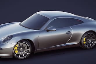create realistic 3d car model,vintage racing,classic car racing,sports prototype