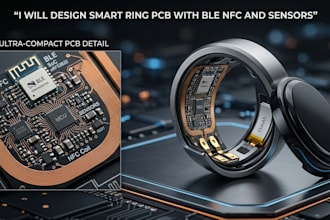 design smart ring pcb with ble nfc and sensors