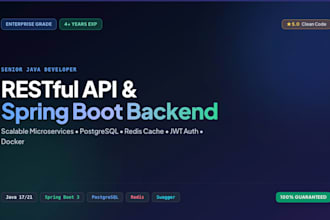 build secure restful apis and backend microservices in java spring boot