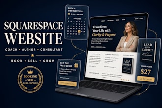 squarespace redesign, coaching website, life coach website, business coach