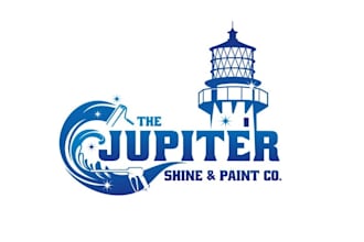 design a creative professional cleaning, painting and car service logo