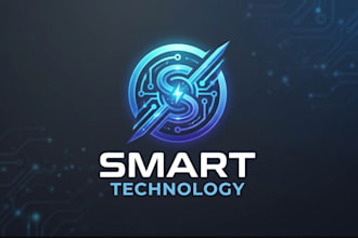 do impressive electronics logo for smart technology