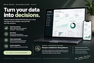 create a business administration dashboard for you