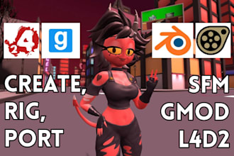 port, edit or create sfm model, gmod playermodel, left 4 dead 2 cs2 vr character