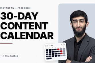 build a 30 day social media content calendar system