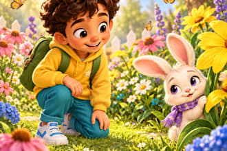create children story book illustrations and children book art
