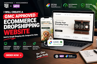 create a gmc approved ecommerce dropshipping website
