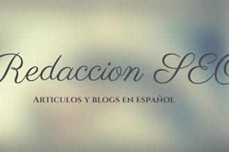 write high quality SEO blog posts and articles in spanish
