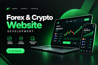 create forex trading website, forex broker website and crypto website