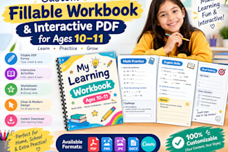 create a fillable workbook and interactive PDF
