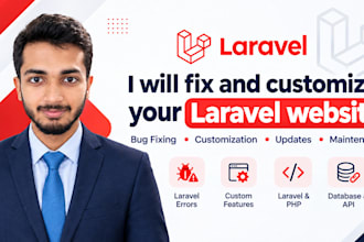 fix and customize your laravel website