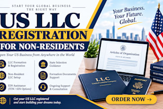 us llc registration and llc formation, ein for non residents