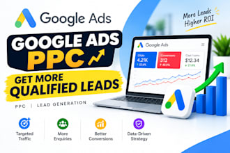 set up and manage google ads PPC campaigns for leads