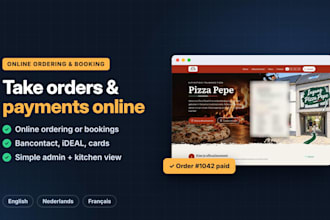 build an online ordering or booking system with payments