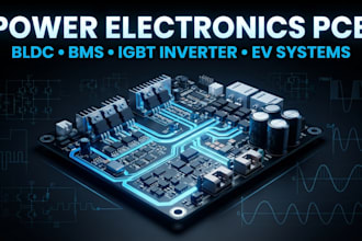 design custom power electronics pcb for bldc, bms, igbt inverter, and ev systems
