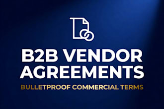 draft a bespoke b2b commercial agreement as a US corporate attorney