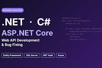build asp net core web api and fix dotnet bugs