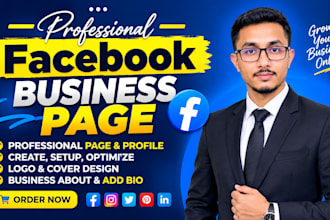 create and setup a professional facebook business page