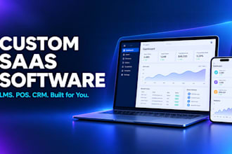 build your custom saas web app lms pos or CRM software