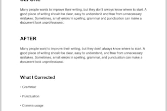 proofread and edit your english document