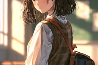 draw anime character illustration