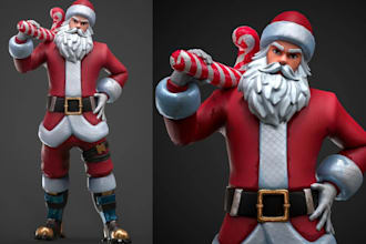 create custom 3d cartoon character human animal mascot fantasy chibi models