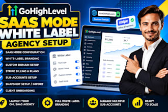 setup gohighlevel saas mode, white label CRM and agency