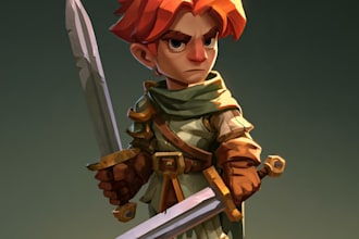 draw 2d game character or 2d game character
