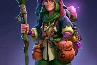 draw 2d game character or 2d game character