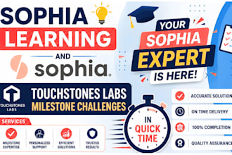 do sophia, touchstones, lab simulation, umpi, wgu, capella, studycom, saylor