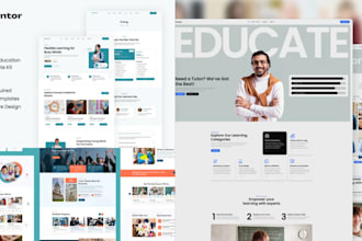 design an lms website for your online course business