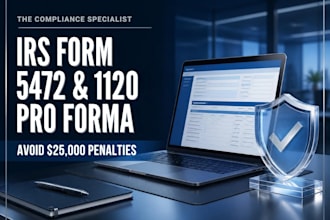 file irs form 5472 and pro forma 1120 for foreign owned US llc