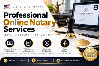 perform online notary services, notarize usps form 1583 poa legal documents