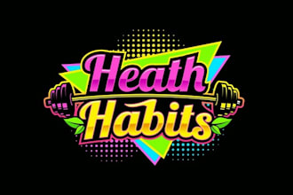 design health habits gym fitness logo for you