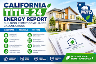 california title 24 energy report building permit compliance calculations