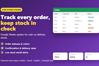 build an order tracking system in google sheets for your store